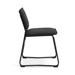 Habitat Loft Living Pair of Faux Leather Dining Chairs-Black