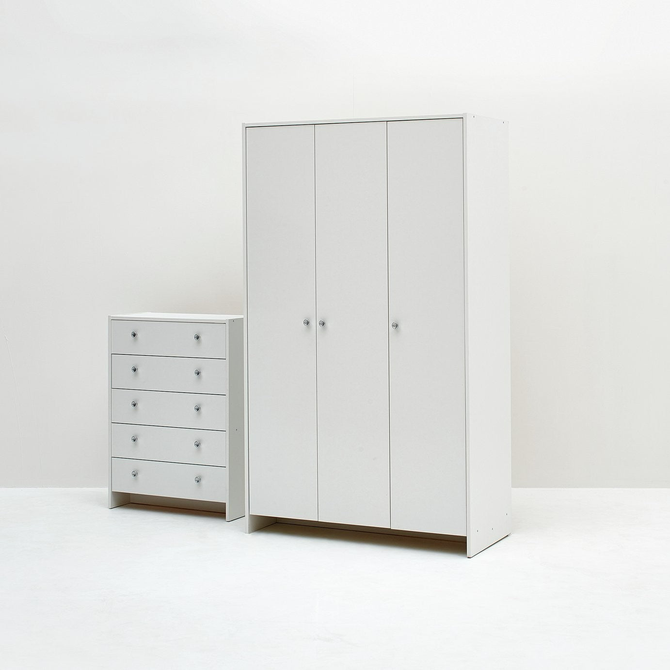 Home Seville 3 Door Wardrobe - White | White bedroom wardrobe