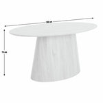 Pierce 8 Seater Dining Table - Natural | Pedestal Style Dining Table