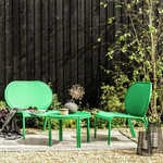 Habitat May 2 Seater Metal Garden Bistro Set - Green