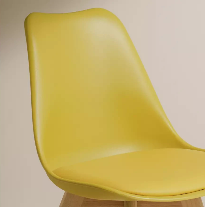 Jerry Pair of Dining Chair - Yellow | Modern Mealtime Seating