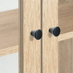 Home Carla 2 Door Display Cabinet - Oak | Modern Home Showcase