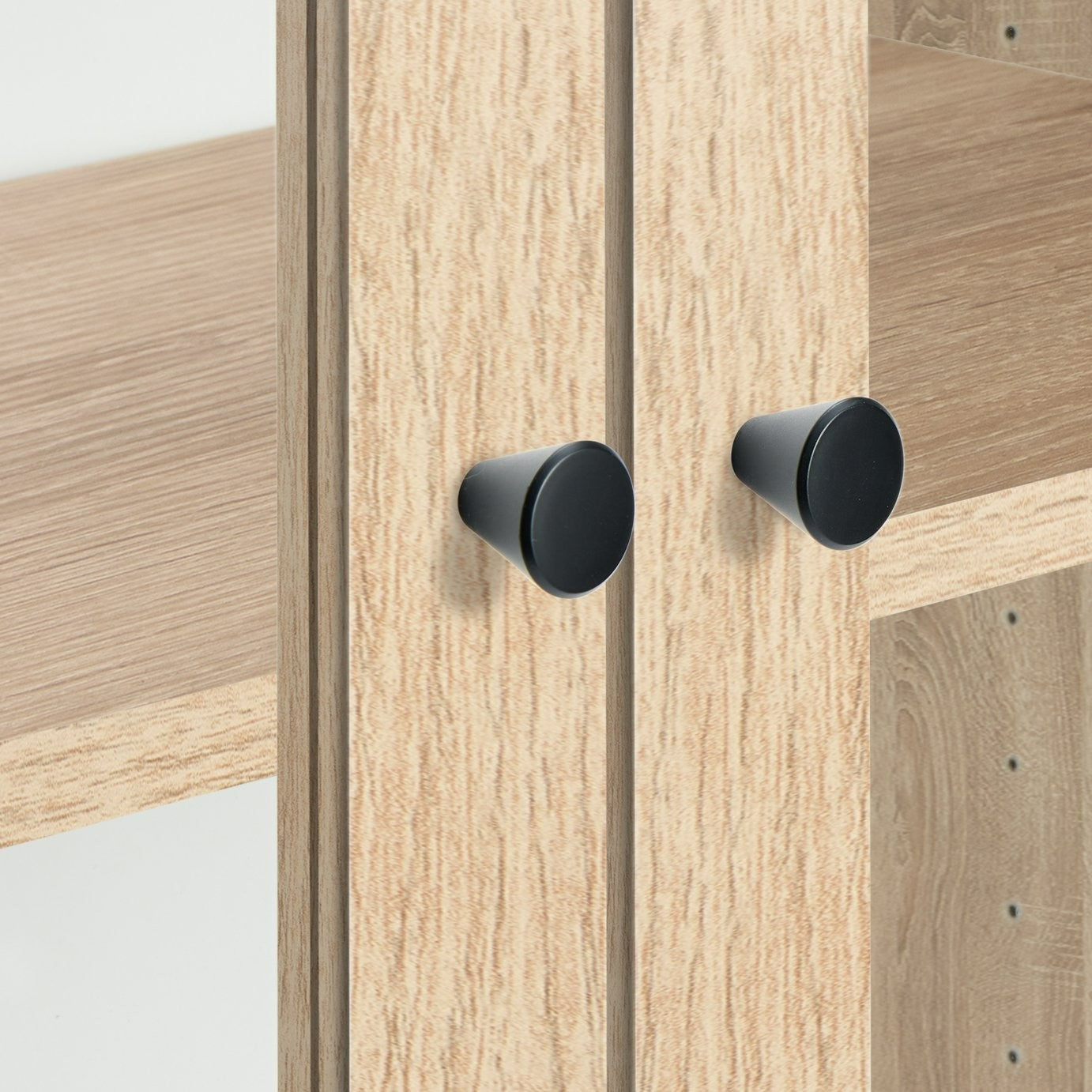 Home Carla 2 Door Display Cabinet - Oak | Modern Home Showcase
