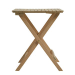 Evissa 2 Seater Folding Wooden Garden Bistro Set | small garden furniture
