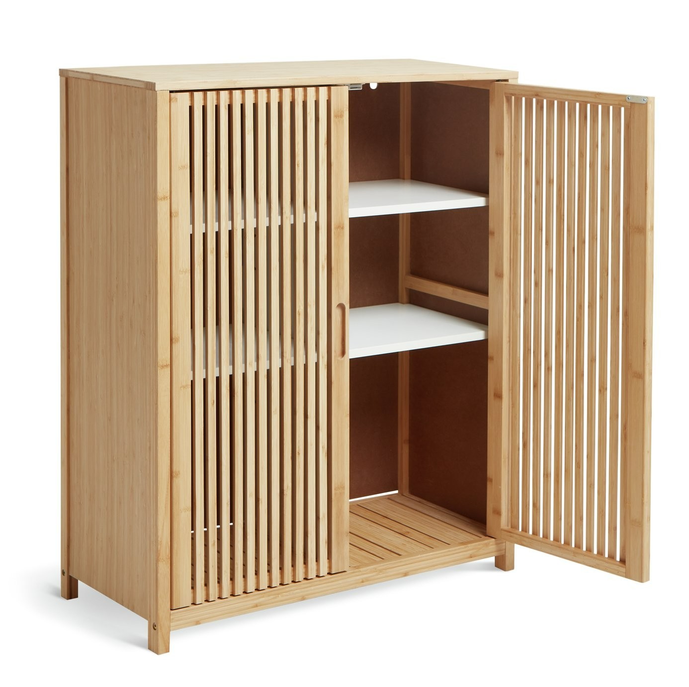 Eave 2 Door Bamboo Cabinet - Natural | Multi-purpose storage cabinet