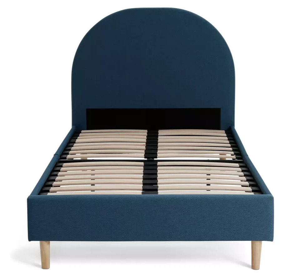 Habitat Olivia Single Bed Frame - Blue | Sturdy Kids Bed with Mattress Nursery