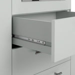 Home Brisbane 3 Door 3 Drawer Wardrobe – Grey | Sleek Neutral Aesthetic