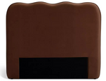 Onda Velvet Kingsize Headboard Rust | Luxury Bedroom Bed Backrest Panel