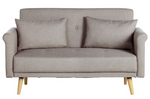 Habitat Evie Fabric 2 Seater Sofa in a Box - Natural | Compact Comfortable Couch