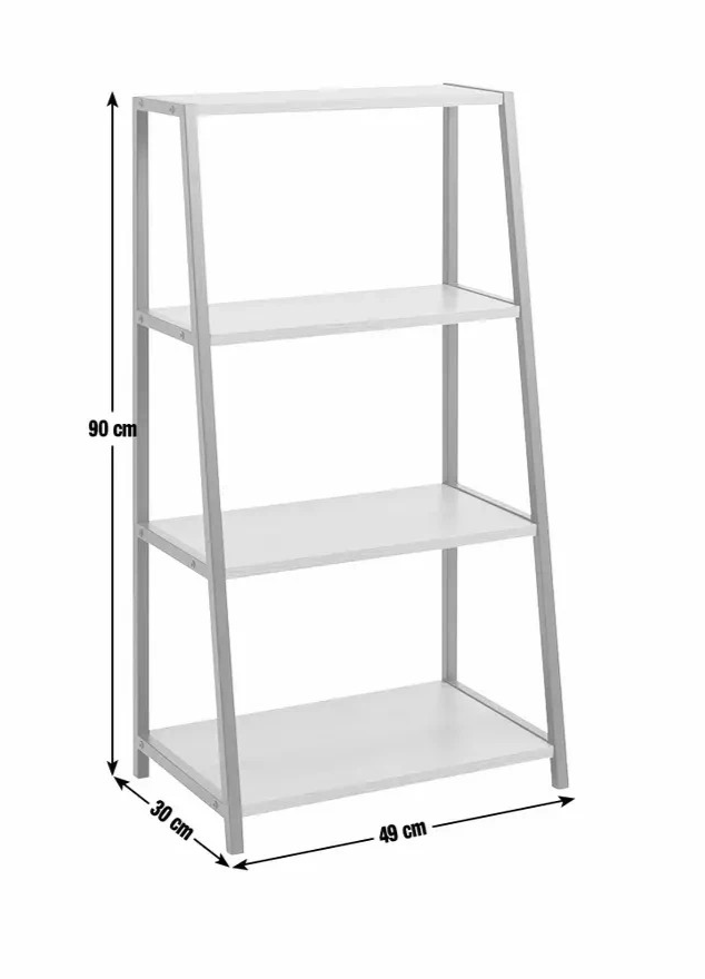 Home Loft Living 4 Tier Shelving Unit Oak | Freestanding Display Shelves Storage