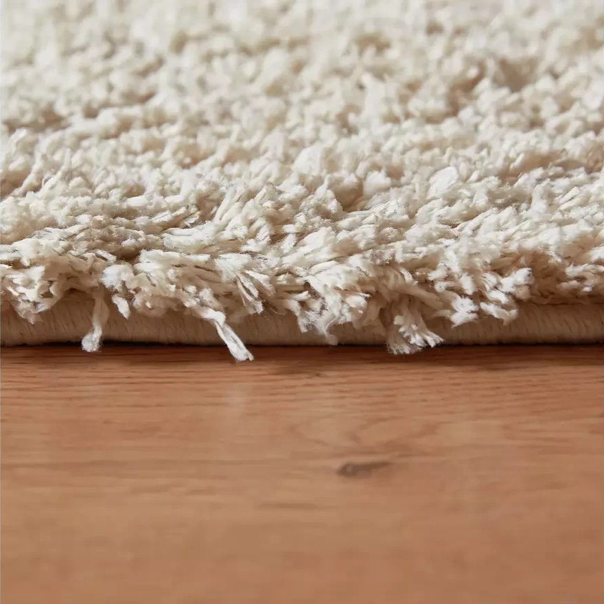 Cosy Ivory Rug 120x170cm | Modern Living Room Floor Rug Carpet