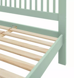 Home Aubrey Double Wooden Bed Frame Sage Green | Modern Bedroom Furniture
