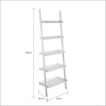Habitat Jessie Ladder Shelf - White | Wall-Mounted Storage Living Room or Office