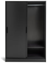 Home Nova 2 Door Sliding Wardrobe - Anthracite | Modern Grey Storage Unit