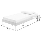 Maddox Single Metal Bed Frame with Bedside Blue | Children's Bedroom Furniture