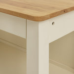 Chicago Solid Wood 2 Seater Bar Island - Cream