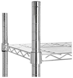 Home Metal 6 Tier Shelving Unit - Chrome