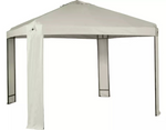 Home 3m x 3m Garden Gazebo - Cream | Cream Outdoor Gazebo Canopy Shelter Patio