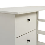 Malibu Desk With Drawers and Shelves Light Grey Storage For Kids & Adults 120cm