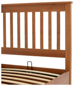 Aspley Single Wooden End Lift Ottoman - Oak Stain | Modern Bedroom Upgrade