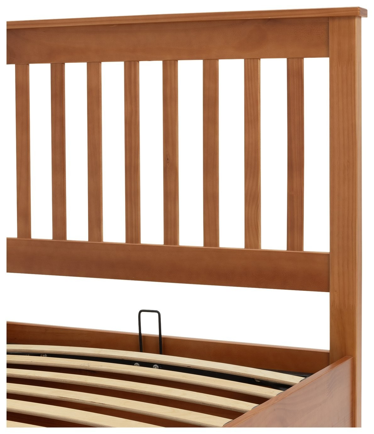 Aspley Single Wooden End Lift Ottoman - Oak Stain | Modern Bedroom Upgrade