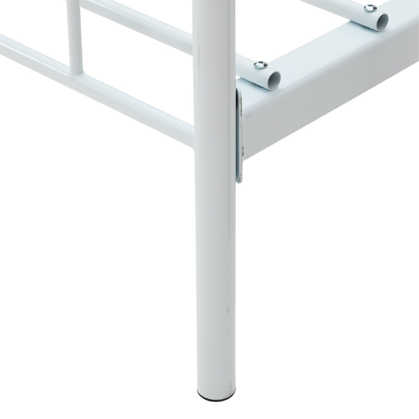 Home Abigail Single Metal Bed Frame - White | metal single bed