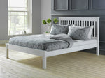 Aspley Small Double Wooden Bed Frame - White | Compact double bed