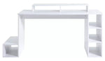 Home Gaming Desk - White | Modern Stylish Computer Desk Gaming Setup Workspace