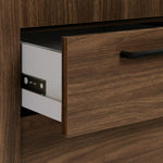 Oldham 2 Door 3 Drawer Wardrobe - Walnut | Simple and smart storage solution