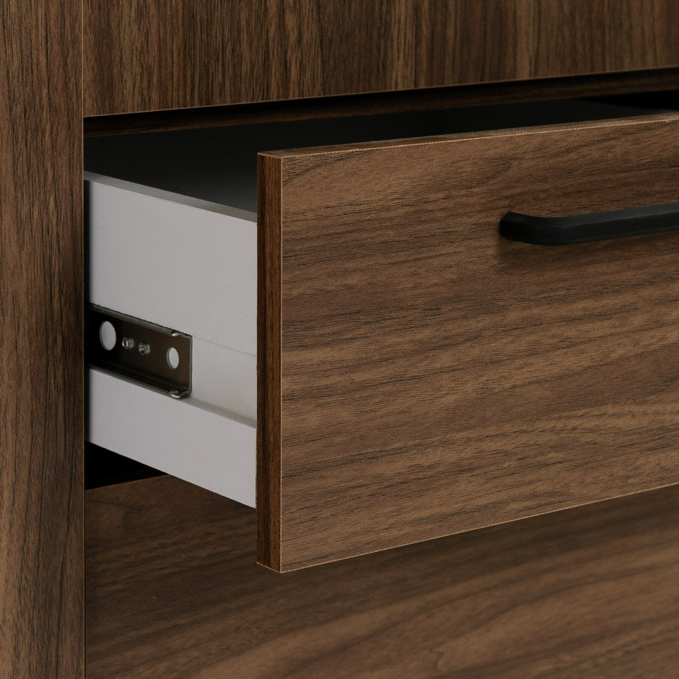 Oldham 2 Door 3 Drawer Wardrobe - Walnut | Simple and smart storage solution