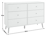 Habitat Otto 3+3 Drawer Chest - White ( B Grade 56501- 56495 )