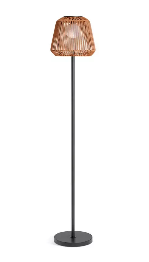 Solar Rattan Floor Lamp | Outdoor Garden Solar Lighting Decoration
