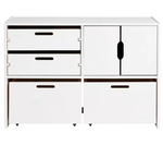 Kids Rico Double Storage Unit - White ( B Grade )