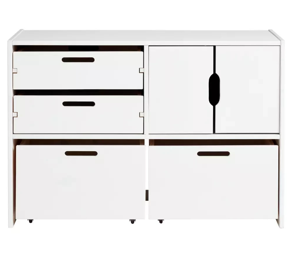Kids Rico Double Storage Unit - White ( B Grade )