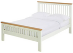 Home Aubrey Double Wooden Bed Frame - Two Tone (B Grade)