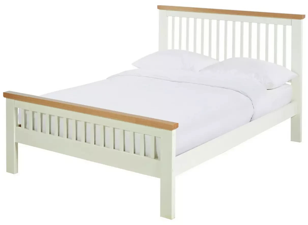 Home Aubrey Double Wooden Bed Frame - Two Tone (B Grade)