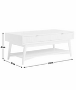 Roland Coffee Table - Cream (B GRADE)