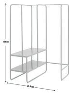 Lorelei 2 Shelves Rail Corner - Green