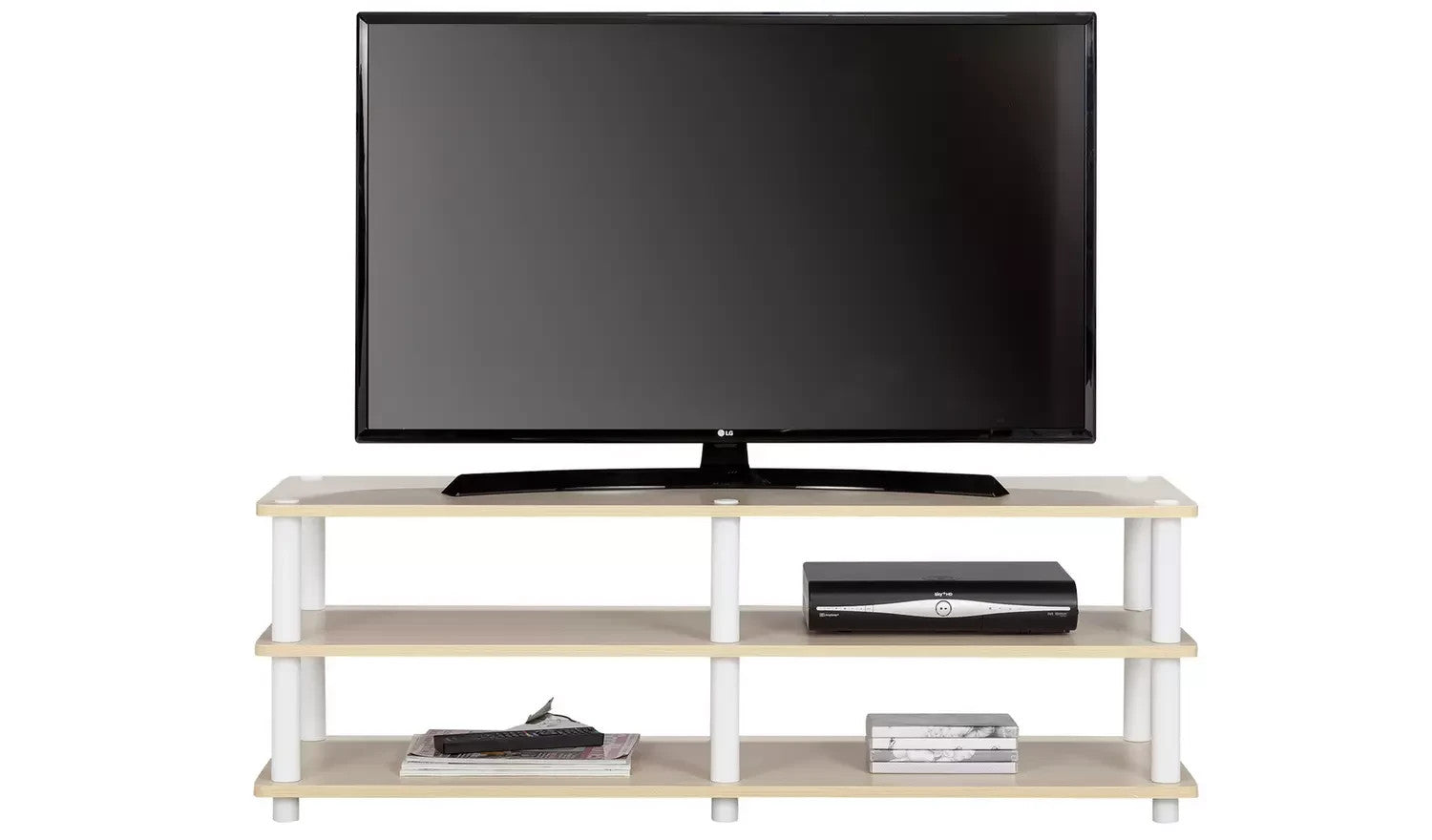Verona TV Unit Light Wood Effect | Modern Living Room TV Stand Cabinet Furniture