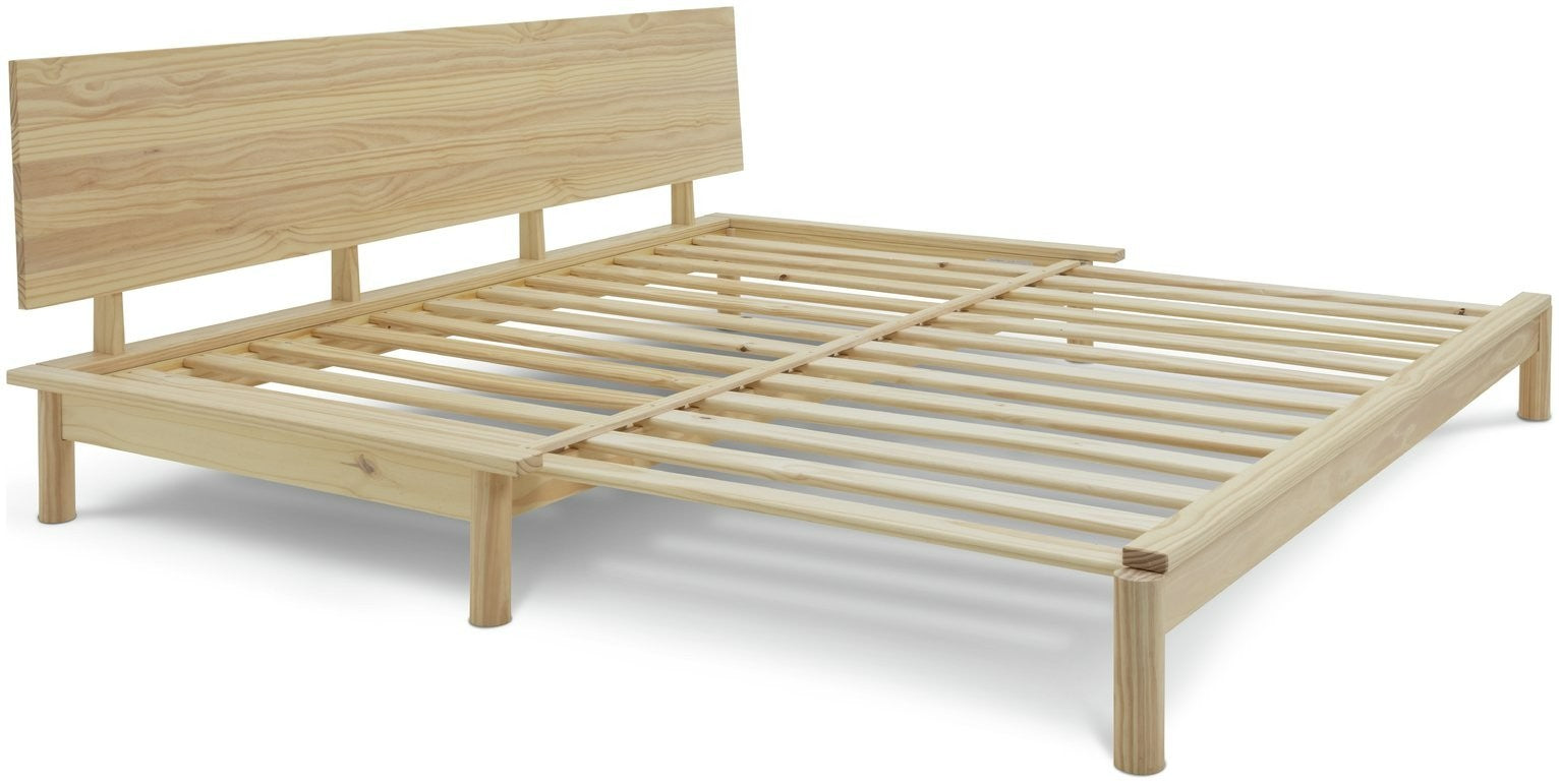 Akio Guest Bed Frame - Natural | Compact Spare Room Setup
