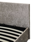 Home Heathdon Single End Lift Ottoman Bed - Silver | Tidy Bedroom Storage Bed