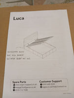 Luca Small Double End Lift Ottoman Bed - Pink (B GRADE 1060)