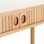 Lex Console Desk Natural | Home Office Workstation Desk Table