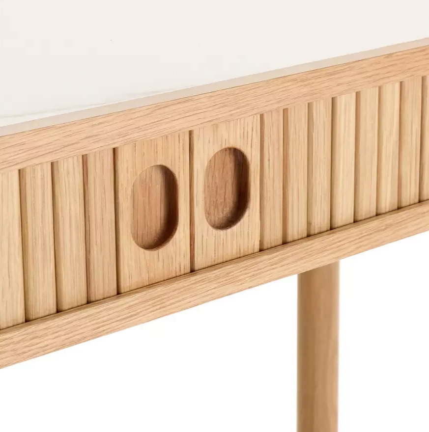 Lex Console Desk Natural | Home Office Workstation Desk Table