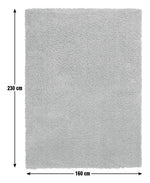 Habitat Recycled Plain Cosy Shaggy Rug - 160x230cm - Mustard