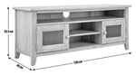 Home Islington 2 Door Oak TV Unit - Natural | Organized Media Space