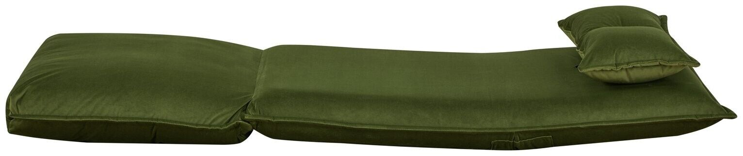 Lottie Fabric Chair Bed - Moss Green