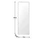 Habitat Full length Wavy Wall Mirror - Wood - 150x55cm