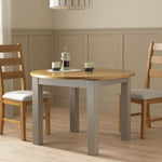 Home Ashwell Extending 4-6 Seater Dining Table - Grey | Expandable Family Dining