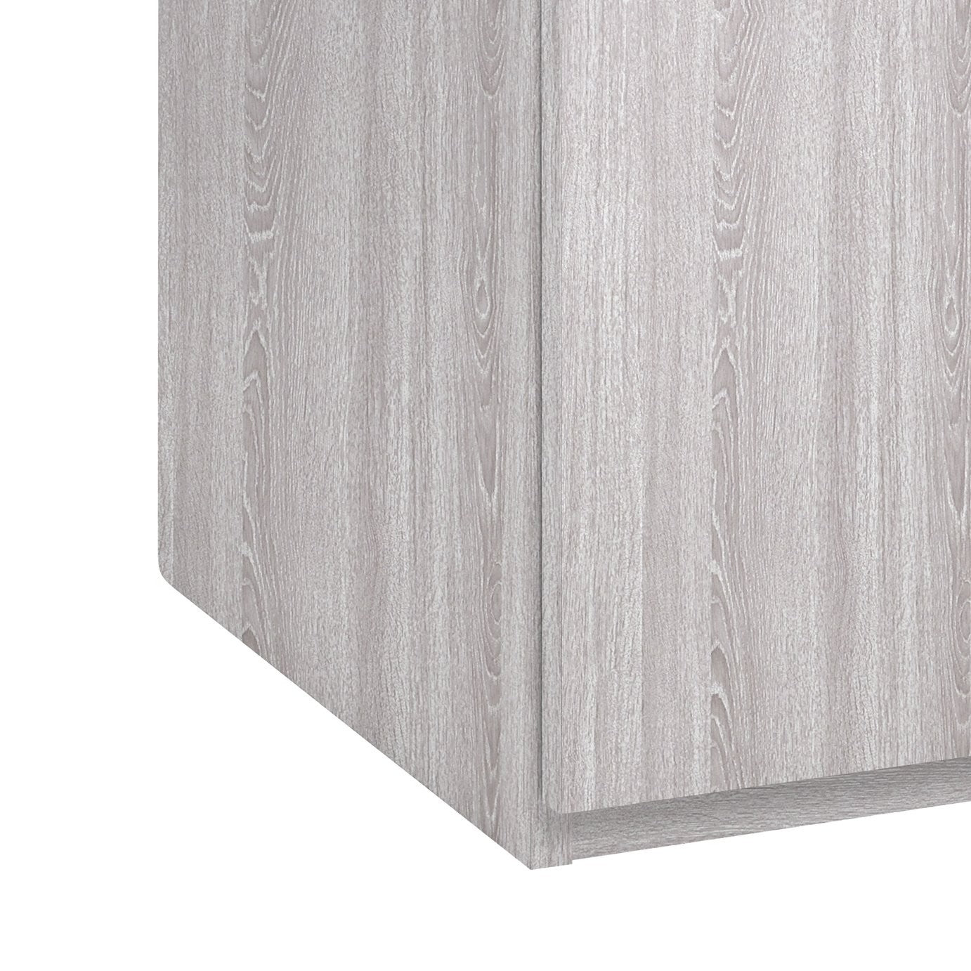 Home Brisbane 3 Door 3 Drawer Wardrobe – GreyOak (B Grade)